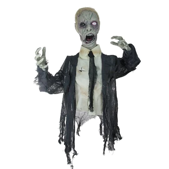 Northlight 19" Lighted & Animated Groundbreaking Zombie Halloween Decoration 3 Northlight 19" Lighted & Animated Groundbreaking Zombie Halloween Decoration