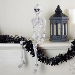 Northlight 20" Jointed Skeleton Hanging Halloween Decoration 11 Northlight 20" Jointed Skeleton Hanging Halloween Decoration -Northlight D668644S 4