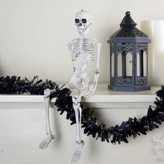 Northlight 20" Jointed Skeleton Hanging Halloween Decoration 7 Northlight 20" Jointed Skeleton Hanging Halloween Decoration - Image 5