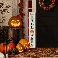 Northlight 31.5" Metal Happy Halloween Wall Sign 9 Northlight 31.5" Metal Happy Halloween Wall Sign -Northlight D668653S 2