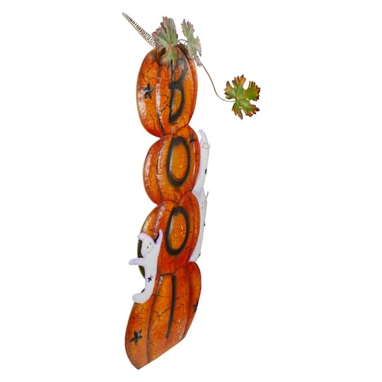 Northlight 33" Orange & Black Stacked Pumpkins Outdoor Halloween Decoration 5 Northlight 33" Orange & Black Stacked Pumpkins Outdoor Halloween Decoration - Image 3