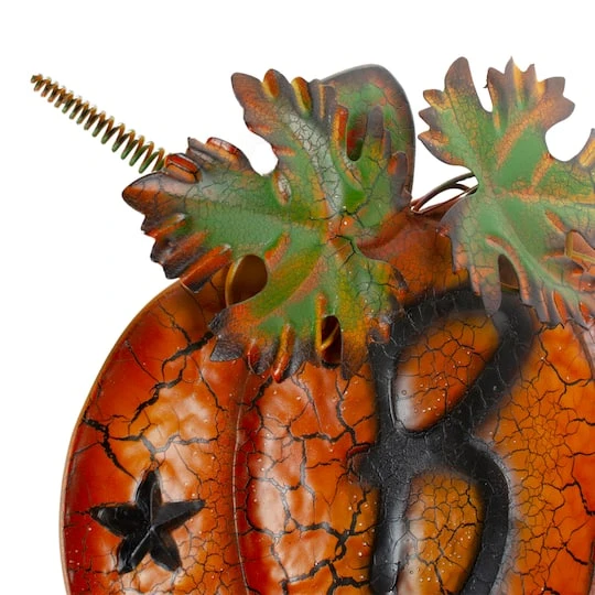 Northlight 33" Orange & Black Stacked Pumpkins Outdoor Halloween Decoration 7 Northlight 33" Orange & Black Stacked Pumpkins Outdoor Halloween Decoration - Image 5