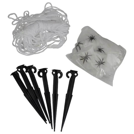 Northlight 9.8ft. Giant Outdoor Spider Web Halloween Decoration 5 Northlight 9.8ft. Giant Outdoor Spider Web Halloween Decoration - Image 3