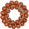 Northlight 20'' Unlit Jack-O-Lantern And Burlap Ribbon Halloween Wreath 1 Northlight 20'' Unlit Jack-O-Lantern And Burlap Ribbon Halloween Wreath -Northlight D668676S 1