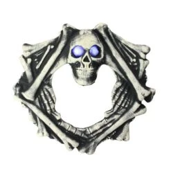 Northlight 18.5'' Pre-Lit Skeleton Artificial Halloween Wreath 6 Northlight 18.5'' Pre-Lit Skeleton Artificial Halloween Wreath -Northlight D668688S 1 1