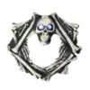 Northlight 18.5'' Pre-Lit Skeleton Artificial Halloween Wreath