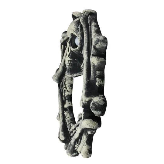 Northlight 18.5'' Pre-Lit Skeleton Artificial Halloween Wreath 5 Northlight 18.5'' Pre-Lit Skeleton Artificial Halloween Wreath - Image 3