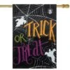 Northlight 28" X 40" Spider Webs & Ghosts Trick Or Treat Outdoor Garden Flag -Northlight D668698S 1