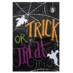 Northlight 28" X 40" Spider Webs & Ghosts Trick Or Treat Outdoor Garden Flag 8 Northlight 28" X 40" Spider Webs & Ghosts Trick Or Treat Outdoor Garden Flag -Northlight D668698S 2