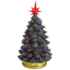 Northlight 12" Black LED Lighted Skull & Ghost Halloween Tree 13 Northlight 12" Black LED Lighted Skull & Ghost Halloween Tree -Northlight D668700S 5