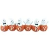 Northlight 15.5" Ghosts And Pumpkins "Spooky" Halloween Decoration