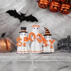 Northlight 9.5" Spooky Ghost Trio Halloween Decoration -Northlight D668712S 2