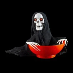 Northlight 10.5" Animated Grim Reaper Halloween Candy Bowl 12 Northlight 10.5" Animated Grim Reaper Halloween Candy Bowl -Northlight D668714S 3