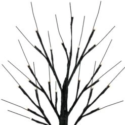 Northlight 24" LED Lighted Black Halloween Twig Tree, Warm White Lights 12 Northlight 24" LED Lighted Black Halloween Twig Tree, Warm White Lights -Northlight D668717S 3