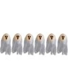 Northlight 30" LED Lighted White Ghost Outdoor Halloween Lawn Stakes Set, 6ct. -Northlight D668740S 1