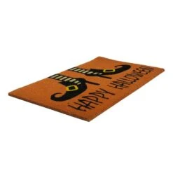 Northlight Wicked Witch Shoes "Happy Halloween" Coir Doormat, 18" X 30" -Northlight D668741S 2