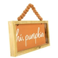 Northlight 12" Orange Hi Pumpkin Autumn Harvest Wall Sign 8 Northlight 12" Orange Hi Pumpkin Autumn Harvest Wall Sign -Northlight D668746S 2