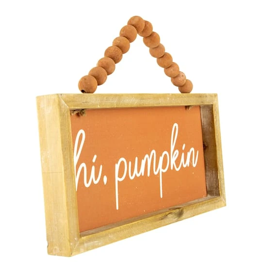 Northlight 12" Orange Hi Pumpkin Autumn Harvest Wall Sign 5 Northlight 12" Orange Hi Pumpkin Autumn Harvest Wall Sign - Image 3
