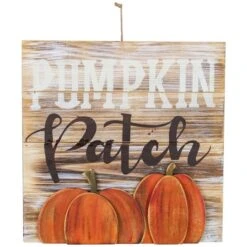 Northlight Pumpkin Patch Fall Harvest Wooden Wall Sign -Northlight D668747S 1 1