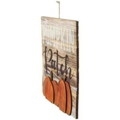 Northlight Pumpkin Patch Fall Harvest Wooden Wall Sign -Northlight D668747S 4