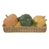 Northlight 15" Faux Rattan Basket With Pumpkins Thanksgiving Tabletop Decoration -Northlight D668753S 1