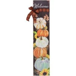 Northlight 3ft. Welcome Autumn Fall Harvest Pumpkin Wall Sign -Northlight D668762S 11 1