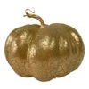 Northlight 12" Gold Crackled Fall Harvest Pumpkin Decoration 2 Northlight 12" Gold Crackled Fall Harvest Pumpkin Decoration -Northlight D668772S 1