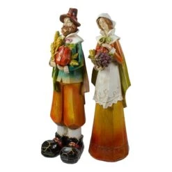 Northlight Male & Female Pilgrim Wooden Thanksgiving Figurine Set -Northlight D668795S 3