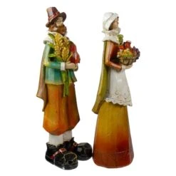 Northlight Male & Female Pilgrim Wooden Thanksgiving Figurine Set -Northlight D668795S 5