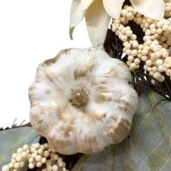 Northlight 22" Dahlia & Pumpkin Fall Floral Wreath 13 Northlight 22" Dahlia & Pumpkin Fall Floral Wreath -Northlight D668810S 5