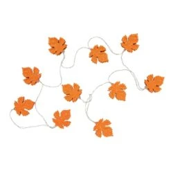 Northlight 5.5ft. Orange 10ct. LED Fall Harvest Maple Leaf Fairy Lights 9 Northlight 5.5ft. Orange 10ct. LED Fall Harvest Maple Leaf Fairy Lights -Northlight D668814S 3