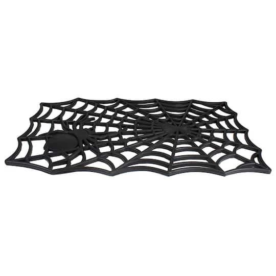 Northlight Black Spider Web Rectangular Halloween Doormat 6 Northlight Black Spider Web Rectangular Halloween Doormat - Image 4