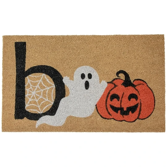 Northlight Natural Coir Boo Halloween Doormat 4 Northlight Natural Coir Boo Halloween Doormat - Image 2