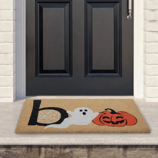 Northlight Natural Coir Boo Halloween Doormat 5 Northlight Natural Coir Boo Halloween Doormat - Image 3