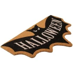 Northlight Natural Coir Halloween Bat Shaped Doormat -Northlight D668819S 3