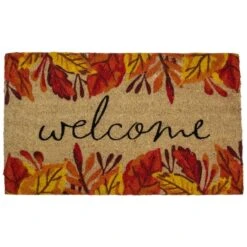 Northlight Leafy Fall Harvest Rectangular Welcome Doormat 9 Northlight Leafy Fall Harvest Rectangular Welcome Doormat -Northlight D668820S 1 1