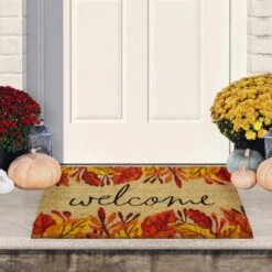 Northlight Leafy Fall Harvest Rectangular Welcome Doormat 10 Northlight Leafy Fall Harvest Rectangular Welcome Doormat -Northlight D668820S 2