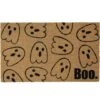 Northlight Natural Coir Boo With Ghosts Halloween Doormat 1 Northlight Natural Coir Boo With Ghosts Halloween Doormat -Northlight D668821S 1