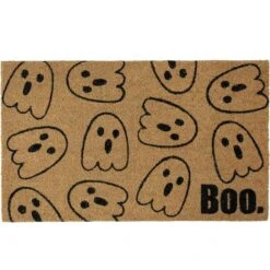 Northlight Natural Coir Boo With Ghosts Halloween Doormat