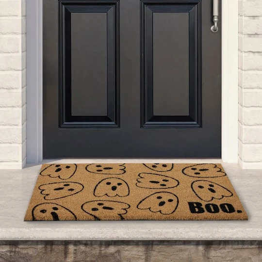 Northlight Natural Coir Boo With Ghosts Halloween Doormat 5 Northlight Natural Coir Boo With Ghosts Halloween Doormat - Image 3