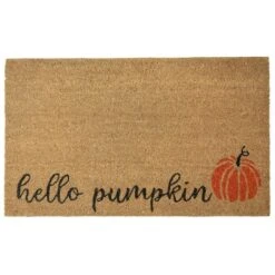 Northlight Natural Coir Hello Pumpkin Fall Harvest Doormat 7 Northlight Natural Coir Hello Pumpkin Fall Harvest Doormat -Northlight D668822S 1 1