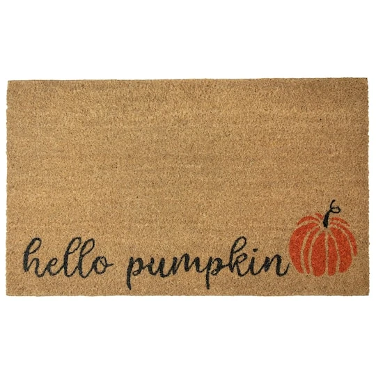 Northlight Natural Coir Hello Pumpkin Fall Harvest Doormat 4 Northlight Natural Coir Hello Pumpkin Fall Harvest Doormat - Image 2