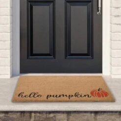 Northlight Natural Coir Hello Pumpkin Fall Harvest Doormat 8 Northlight Natural Coir Hello Pumpkin Fall Harvest Doormat -Northlight D668822S 2