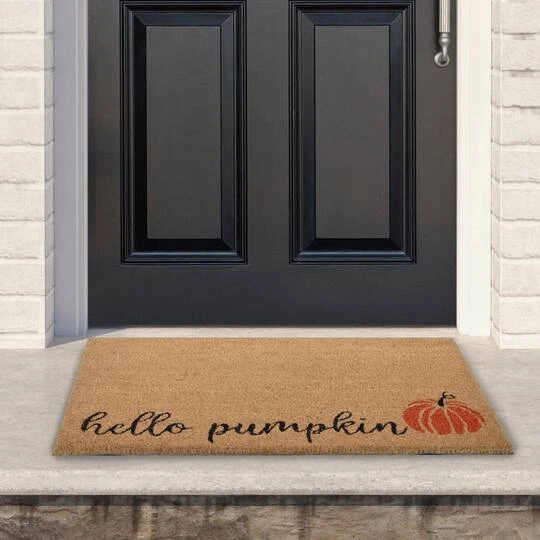 Northlight Natural Coir Hello Pumpkin Fall Harvest Doormat 5 Northlight Natural Coir Hello Pumpkin Fall Harvest Doormat - Image 3