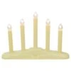 Northlight 14.5" Ivory 5-Lights Christmas Chandelier On Holly Berry & Bell Base Candle Lamp 2 Northlight 14.5" Ivory 5-Lights Christmas Chandelier On Holly Berry & Bell Base Candle Lamp -Northlight D676185S 1