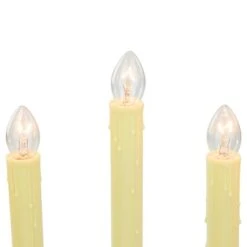 Northlight 14.5" Ivory 5-Lights Christmas Chandelier On Holly Berry & Bell Base Candle Lamp -Northlight D676185S 4