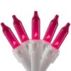 Northlight 50ct. Mini Christmas String Lights With White Wire Pink