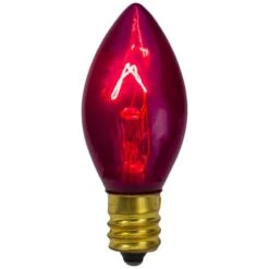 Northlight 4ct. Transparent Pink Twinkle C7 Replacement Christmas Bulbs