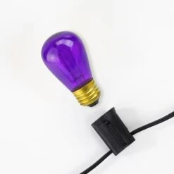 Northlight Transparent Incandescent S14 Replacement Christmas Bulbs, 25ct. Violet 13 Northlight Transparent Incandescent S14 Replacement Christmas Bulbs, 25ct. Violet -Northlight D676241S 13