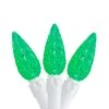 Northlight 70ct. Green Faceted LED C6 Christmas Light Set